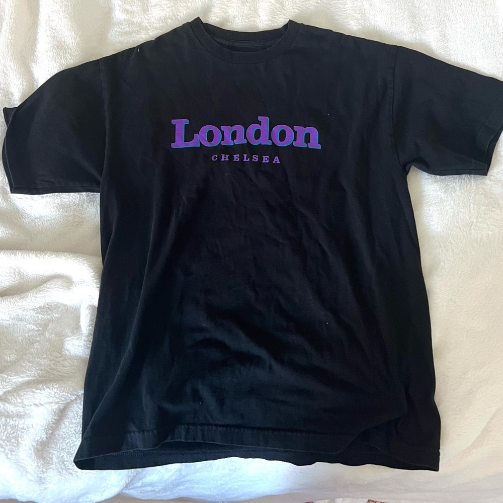 Brandy Melville Purple London Graphic Shirt